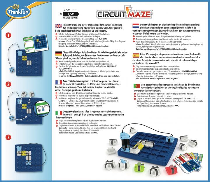 Image du produit Thinkfun Labyrinthe de circuit (Allemand, Français, Anglais, Italien)