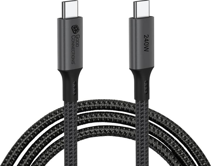 Image du produit Good Connections Câble USB 4.0 Gen. 3x2 40GBit/s 240W 8Ka60Hz USB-C mâle vers femelle (0.50 m, USB 4.0, 240 W)