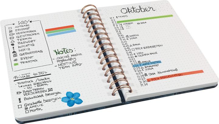 Image du produit Sigel Spiral Book Jolie (A5, Pointillés, Couverture rigide)