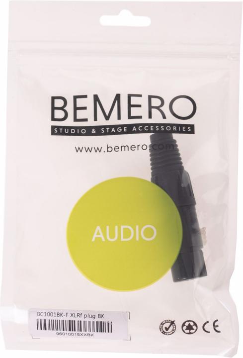 Produktbild Bemero XLR-Stecker BC1001BK-F