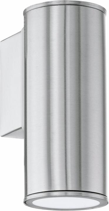 Actual product image EGLO RIGA wall lamp stainless steel/ (400 lm, GU10, IP44)