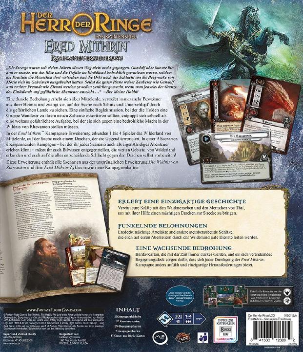 Actual product image FFG FFGD2847 - The Lord of the Rings: The Card Game - Ered Mithrin (Campaign Expansion) (German)