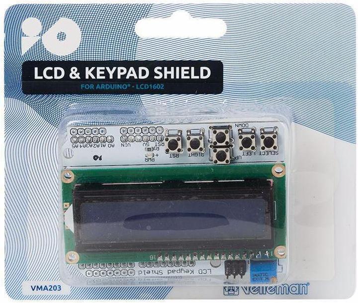 Produktbild Velleman LCD Keypad Shield LCD1602