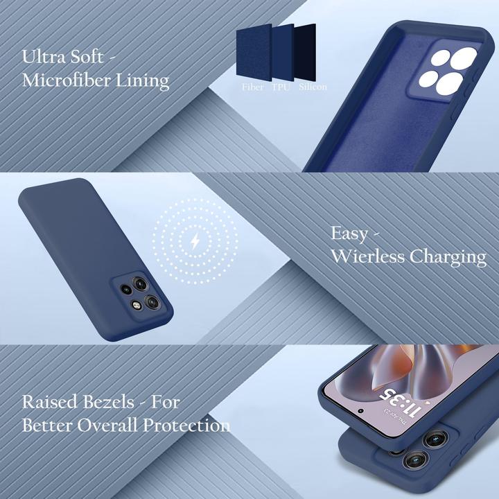 Image du produit Cadorabo Coque pour Motorola Moto Edge 50 Neo TPU Liquid Silicone Case (Motorola Edge 50 Neo)