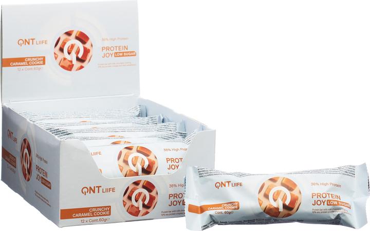 Actual product image QNT Protein Joy Bar 36% (Caramel Cookie Dough, 12 pcs., 720 g)