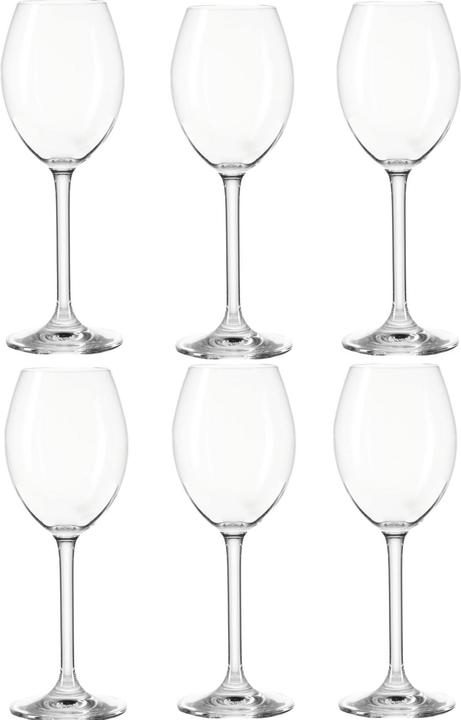Montana Weissweinglas Pure 250 ml, 6 Stück, Transparent (25 cl, 6 Gläser, Weissweingläser)