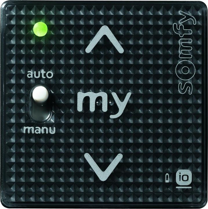 Actual product image somfy 1811102 Wall-mounted radio transmitter Smoove A/M IN io Black Shine 1 channel (Handheld transmitter)