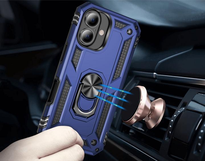 Actual product image Cover-Discount iPhone 16 - Robust back cover with kickstand (Apple iPhone 16)