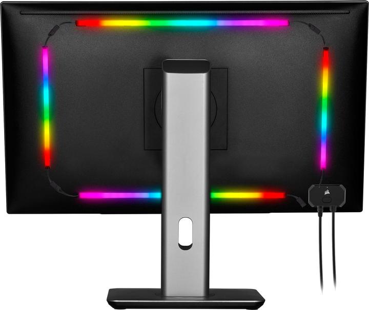 Produktbild Corsair iCUE LS100 Smart Lighting Strip Starter Kit mit jeweils 2 Streifen in 450 mm und 250 mm (RGB)