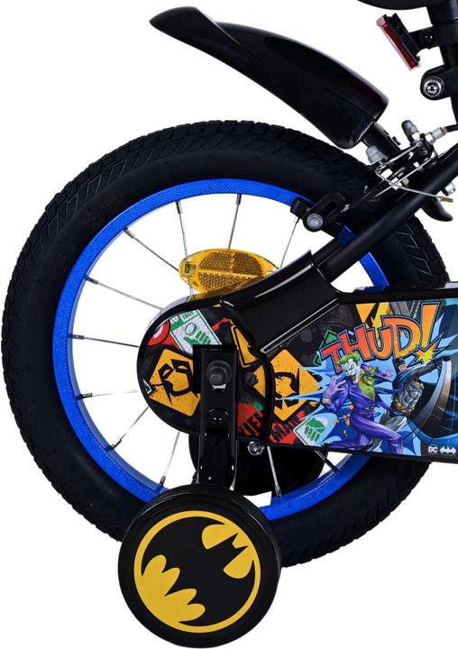 Actual product image Batman 14-inch children's bike black - safety, comfort and fun for every child!