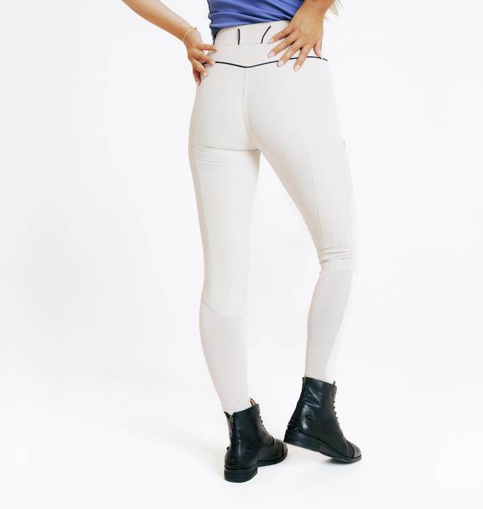Actual product image Fouganza Women's Ultra-Lightweight Horse Riding Jodhpurs - Beige (XL)