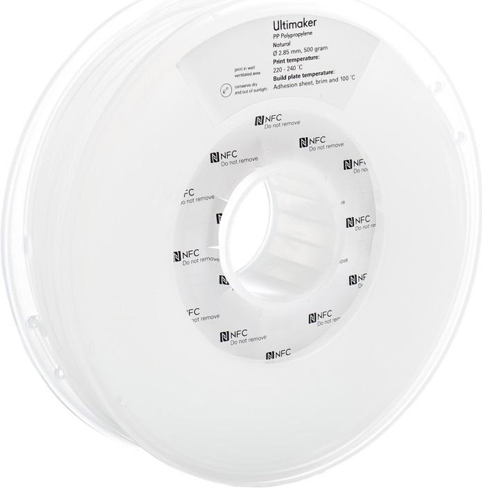 Ultimaker 3 PP filament (PP, 2.85 mm, 500 g, Transparent)