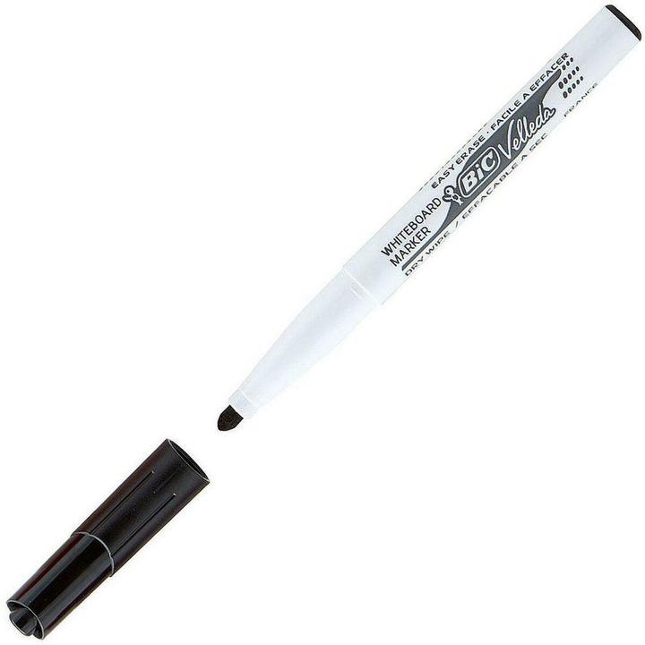 Produktbild Bic Marker sausoji VELLEDA POCKET, apvalus galas, juodas (434) (Schwarz, 1.40 mm, 12 x)
