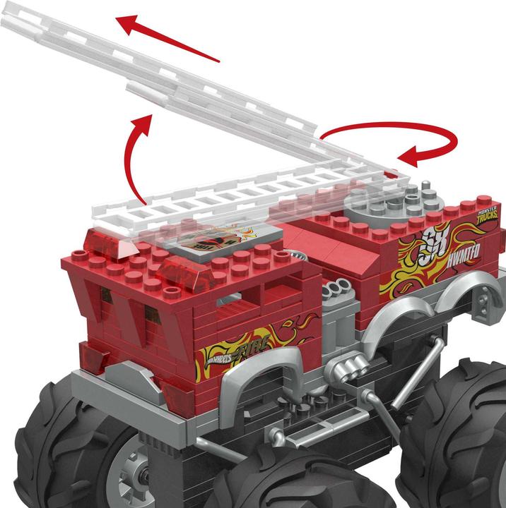 Actual product image Mega Construx MC HW 5 Alarm Monster Truck