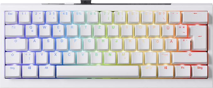 Immagine prodotto Ducky One X Mini Tastiera da gioco senza fili, induttiva, Hot Swap, RGB - Interruttore induttivo, ISO (DE (DE, Senza fili)