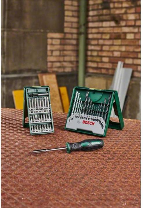 Produktbild Bosch Zubehör 25+15+1 Mini-X-Line Sets plus Griff (3-8 mm (Holzbohrer))