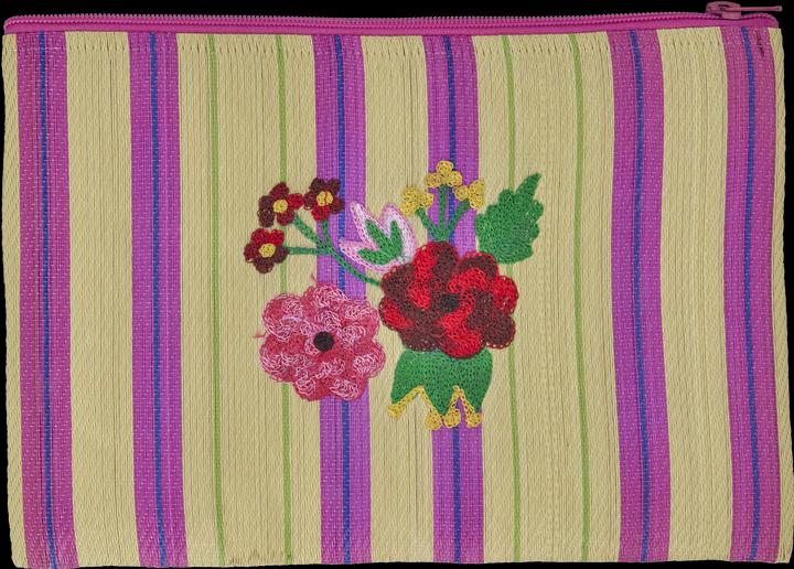 Image du produit Rice Sac pochette en plastique recyclé Sand Stripes and Flower Print