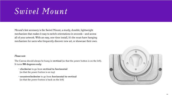 Produktbild Meural MCAS327 Swivel Mount (27")