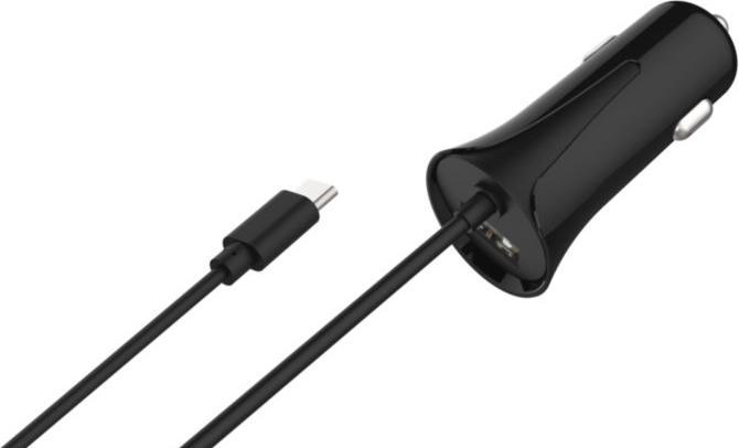 Image du produit 2GO Chargeur USB pour voiture Type C 12V/24V 2,4A, noir