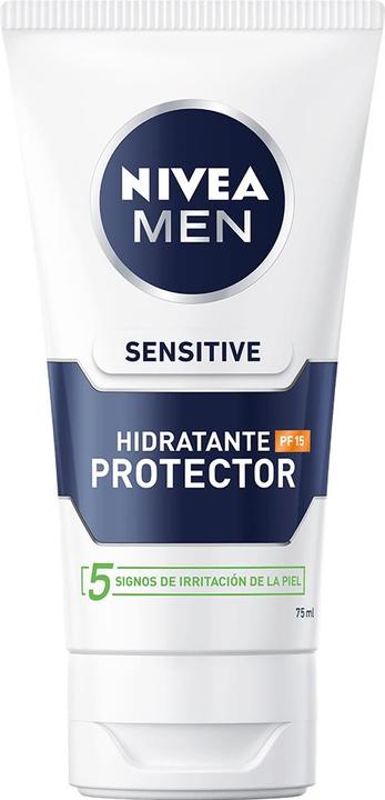 Actual product image NIVEA MEN SENSITIVE protector hidratante 0% alcohol SPF15 75 ml (75 ml, Day cream, SPF 15)