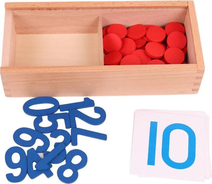 Immagine prodotto Activity Board Gioco educativo per bambini in legno con carte numeriche cognitive, per i bambini della prima