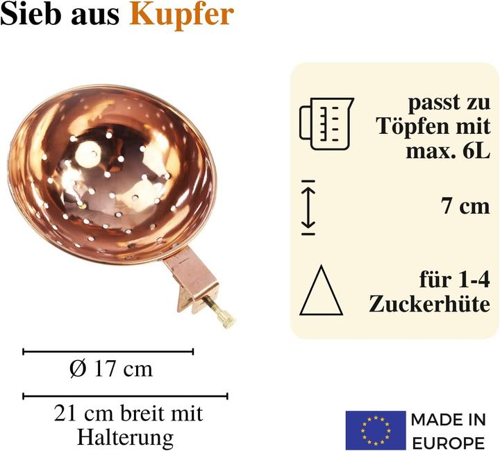 Image du produit Copper Garden Tamis, universel (17 cm)
