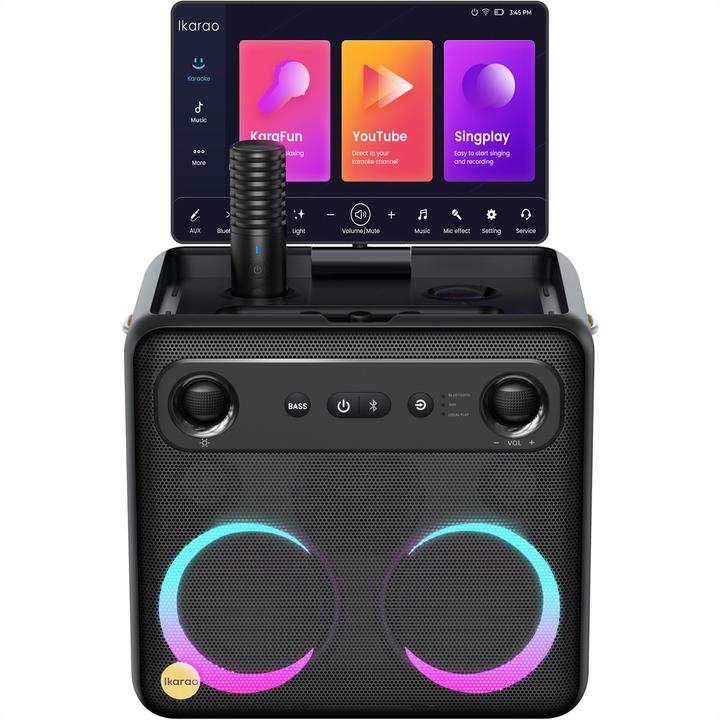 Produktbild Ikarao Karaokebox Break X2 10" Screen 2 Mikrofone, 600W