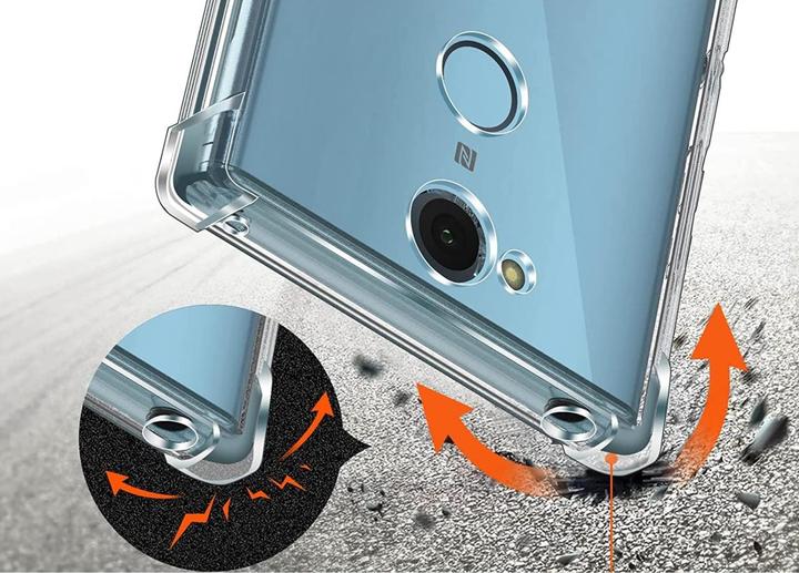 Produktbild Screenguard Sony Xperia XA2 Hülle Crystal Soft Airbag Bumper (Sony Xperia XA2)