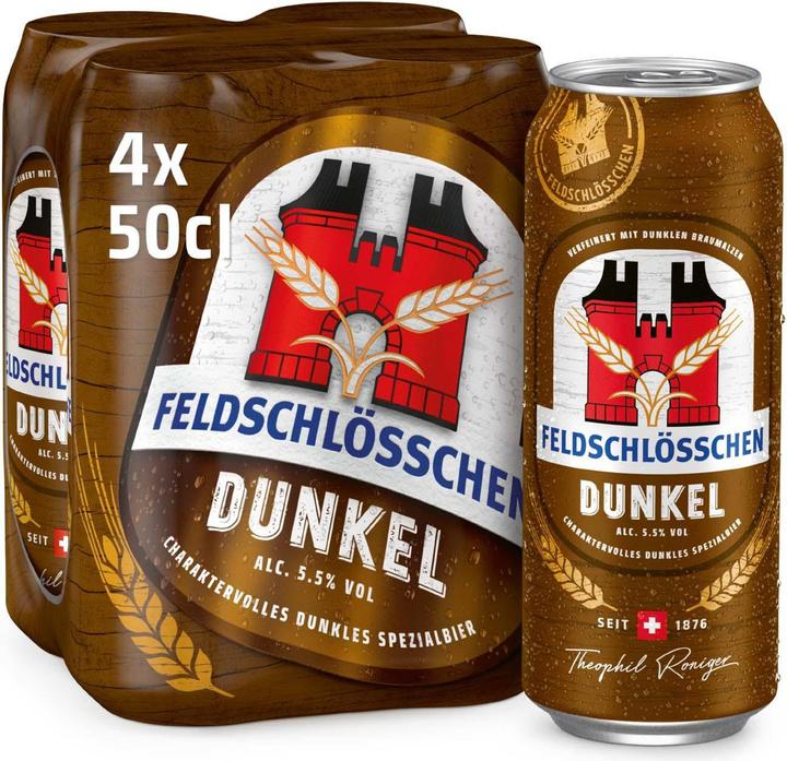 Feldschlösschen Dark special beer (4 x 50 cl)