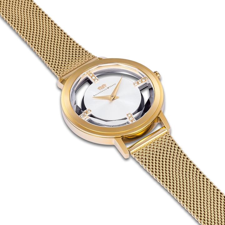 Produktbild Damen Quarzuhr Lucrezia Edelstahl Gelbgold - 33686 (Analoguhr, 36 mm)