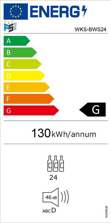 Energie-Label Kibernetik Bodega FSP Weinkühlschrank