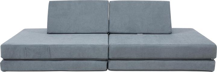 Produktbild En.Casa Spielsofa Norhulta 5-tlg. 150x66x46 cm Cord Grau (Kindersofa)