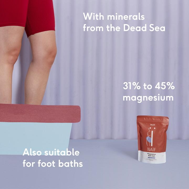 Actual product image Naïf Näif Pregnancy Bath Salt Sel de Bain au Magnésium 500g (500 ml, Bath truffles)