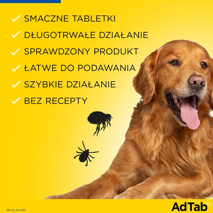 Produktbild Elanco AdTab Floh- und Zeckentabletten für Hund (>5 5-11 kg) - 1x 225mg (1 Stk., 0.23 g)