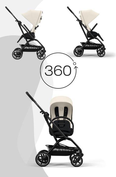 Produktbild Cybex Eezy S Twist+ 2 BLK Reisebuggy Canvas White