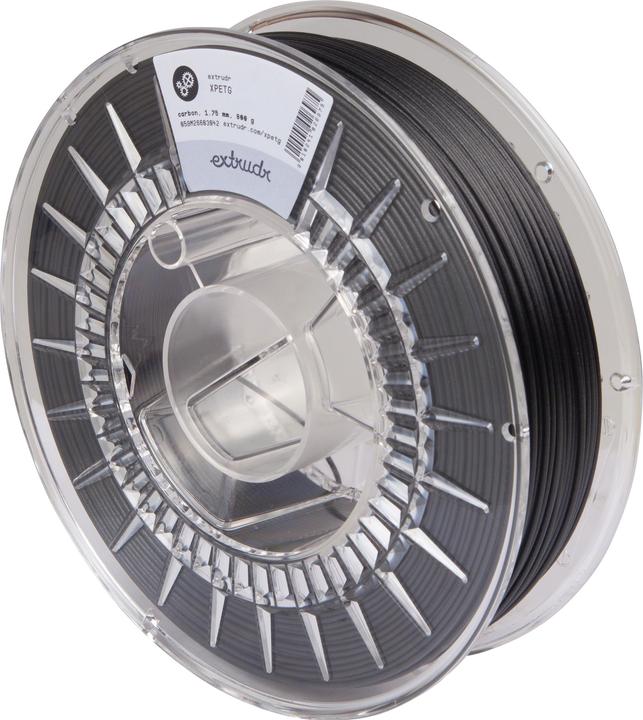 Image du produit Extrudr XPETG CF Noir 1.75 mm 800 g (PETG, 1.75 mm, 800 g, Noir)