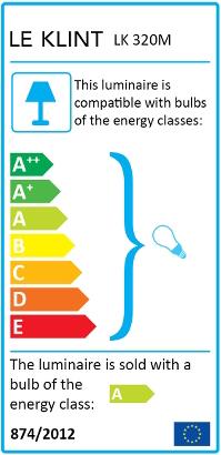 Energy Label Le Klint snowdrop (E27)
