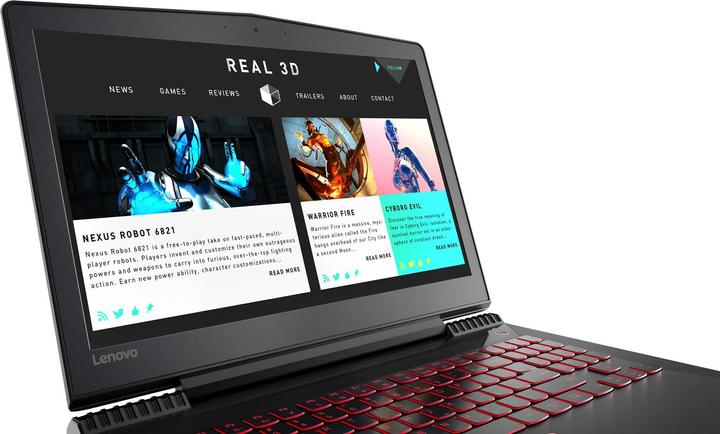 Actual product image Lenovo Legion Y520-15 (15.60", Intel Core i7-7700HQ, 8 GB, 128 GB, CH)