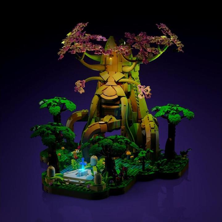 Actual product image Light my bricks LMB 2.0 LED Light Set for LEGO 77092 The Legend of Zelda - Deku Tree 2-in-1