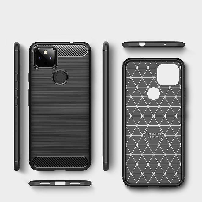 Productafbeelding MU Style Koolstofvezel TPU Softcase-serie (Google Pixel 5a)