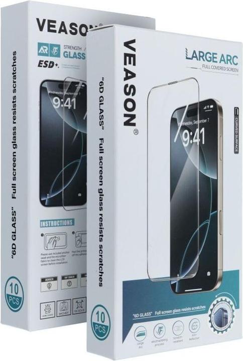 Produktbild Veason Protective glass 6D Pro Glass (SET 10in1) - for Samsung Galaxy A14 4G / A14 5G black (10 Stück, Samsung Galaxy A14, Samsung Galaxy A14 5G)
