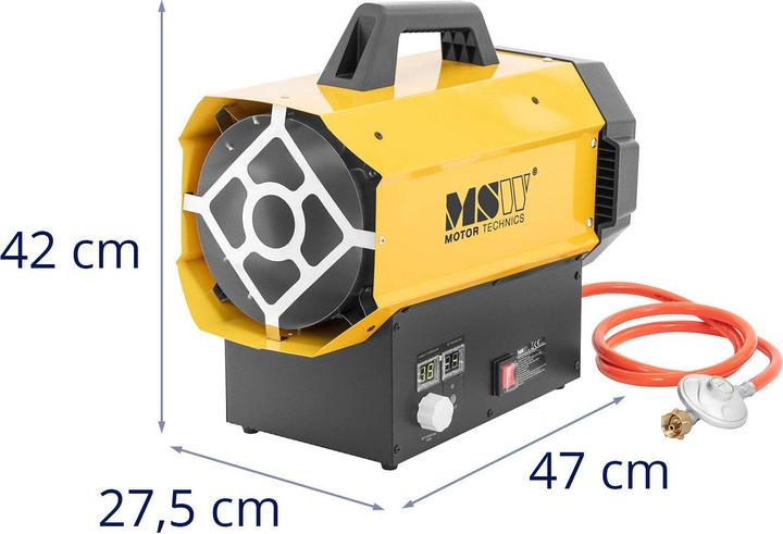 Produktbild MSW Gasheizer 40 kW 310 m² Gasstrahler Gas-Heizgebläse Zeltheizung Gaskanone (40000 W)