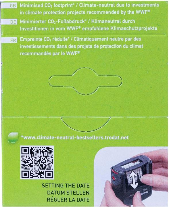 Produktbild Trodat Wort- und Datumsstempel 4817 Schwarz
