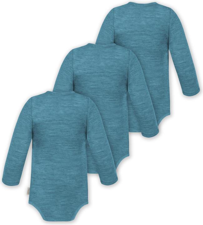 Produktbild Normani 3er Pack Baby Merino Body Langarm „Auckland" - 9371 (92)