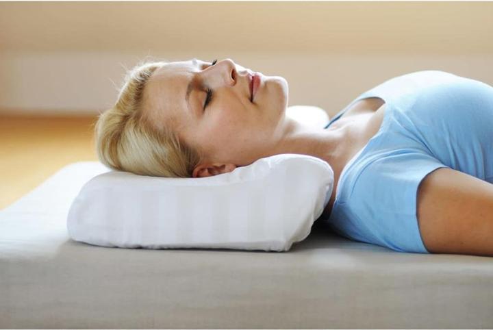 Actual product image Sissel Soft Deluxe neck cushion with satin cover 63 x 33 cm (63 x 33 cm)