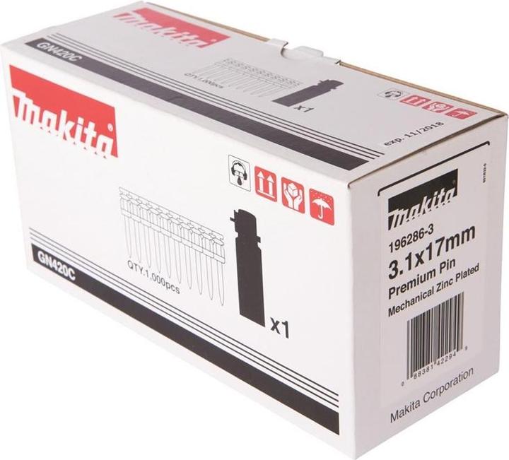 Actual product image Makita FUEL CELL AND PREMIUM PIN 3.1X15 1000PCS