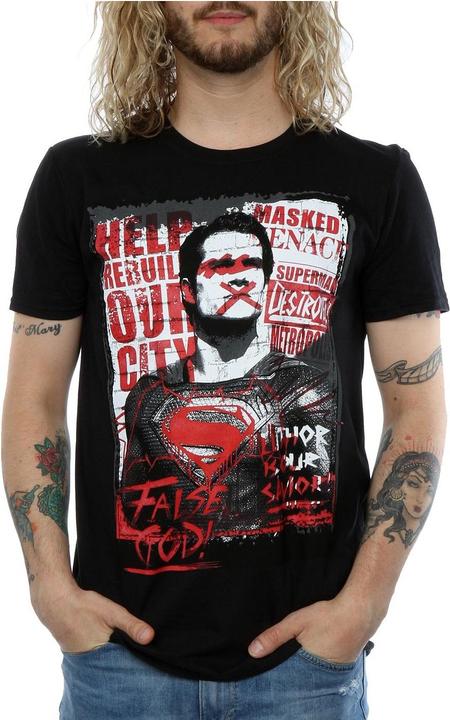 Actual product image Mens Batman v Superman False God T-Shirt (L)