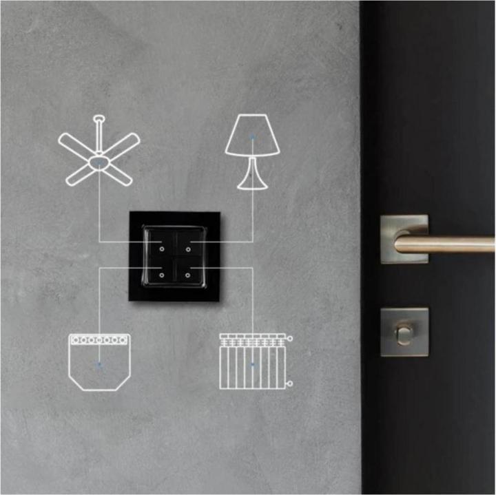 Image du produit Shelly Wall switch 4 - noir