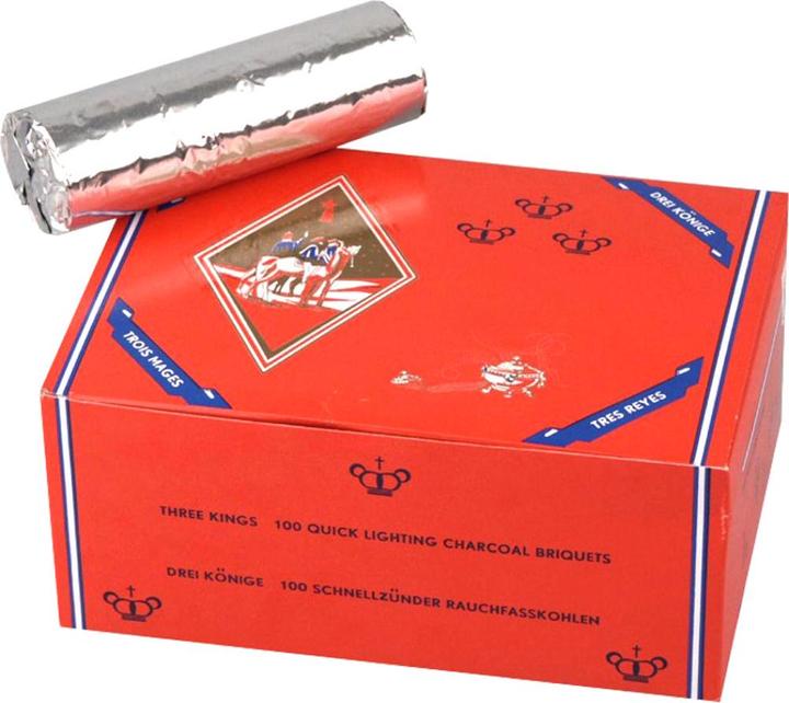 Actual product image Three Kings Water pipe charcoal