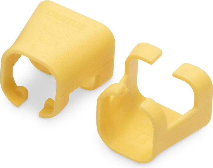 Immagine prodotto Digitus Clip colorate per cavi RJ45 Colore giallo, confezione da 100 pezzi